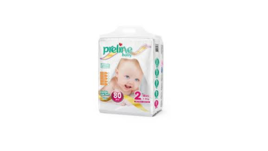 Diapers Size 2 (6-13 lbs) Preline Disposable...